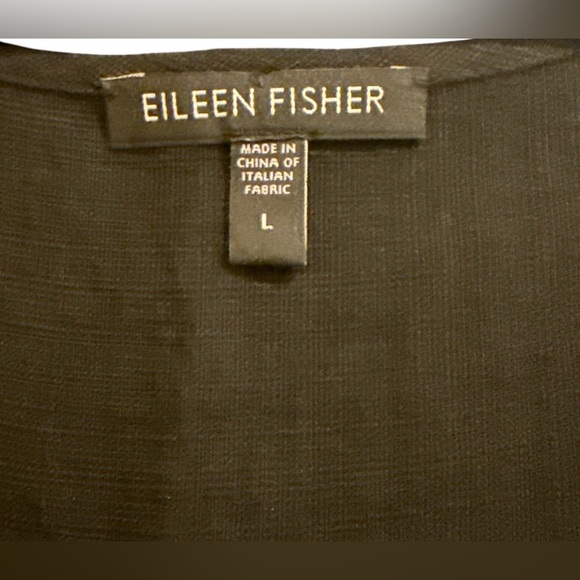 Eileen Fisher black sleeveless dress with pintuck detail - Picture 3 of 5